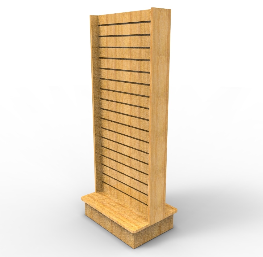 2 Sided Slatwall Fixture Display Literature Rack Merchandising Gondola